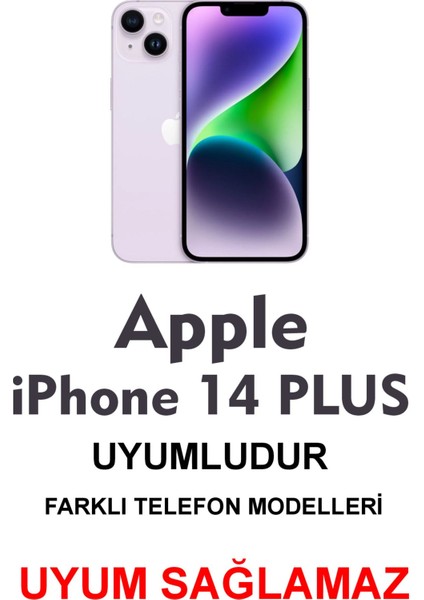 Apple iPhone 14 Plus Siyah Silikon Kılıf Çiziklere ve Darbelere Karşı Koruma