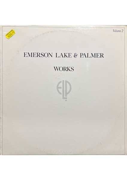 Emerson Lake & Palmer Works Volume 2 Lp Plak