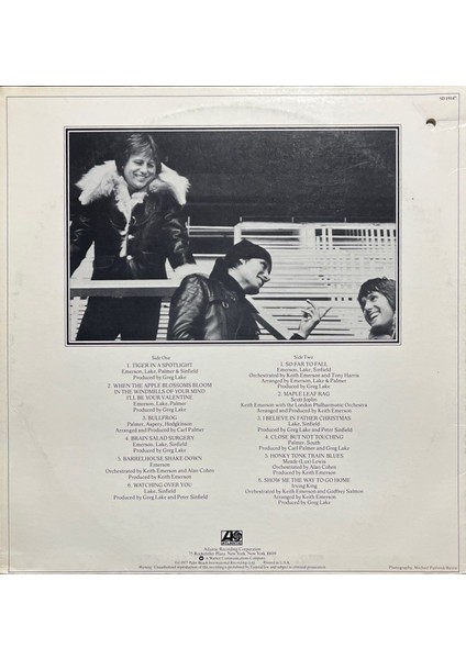 Emerson Lake & Palmer Works Volume 2 Lp Plak