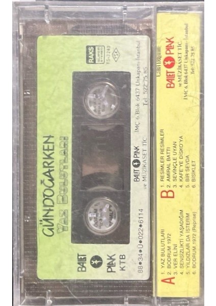 Kaset Gündoğarken Yaz Bulutları Kaset