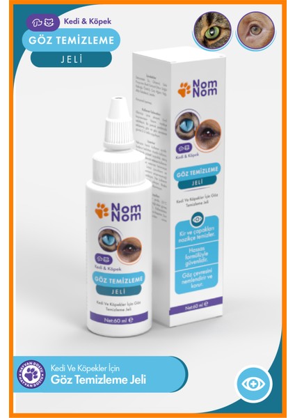 Kedi ve Köpek Göz Temizleme Jeli 60 ml – Çapak ve Kir Temizleme