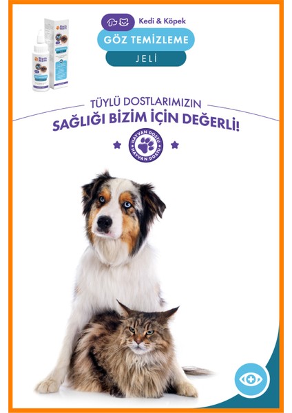 Kedi ve Köpek Göz Temizleme Jeli 60 ml – Çapak ve Kir Temizleme