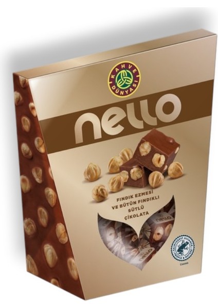 Mini Nello Fındık Ezmesi ve Bütün Fındıklı Sütlü Çikolata 250 gr