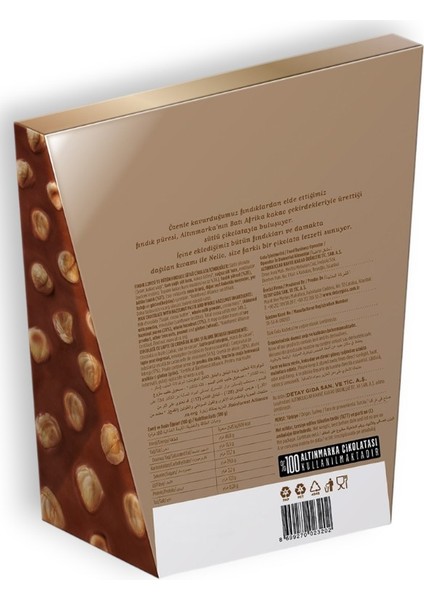 Mini Nello Fındık Ezmesi ve Bütün Fındıklı Sütlü Çikolata 250 gr