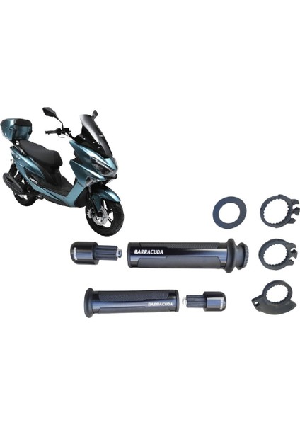 Barracuda Kuba Newlight 125 Pro Elcik ve Tapa Set Siyah