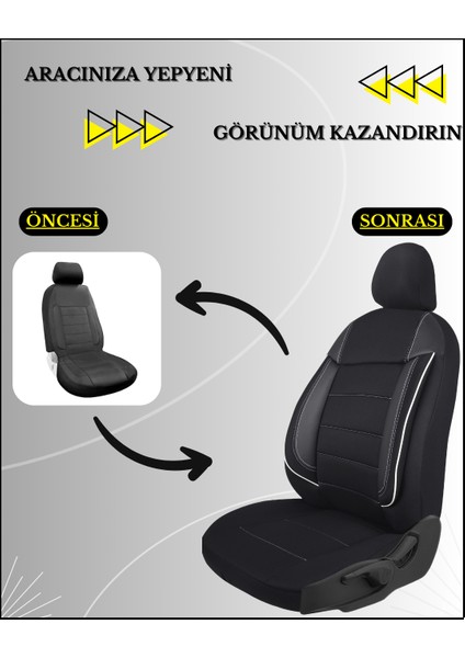 Her Araca Uyumlu Oto Koltuk Kılıfı Seti Tam Takım Cover B Model indirimleri