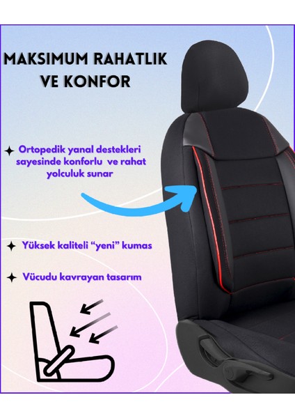 Her Araca Uyumlu Oto Koltuk Kılıfı Seti Tam Takım Cover K Model modelleri