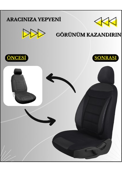 Her Araca Uyumlu Oto Koltuk Kılıfı Seti Tam Takım Flex S Model