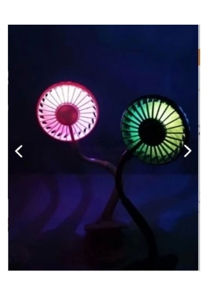 Portatif Işıklı Mini Klipsli Fan fırsatları