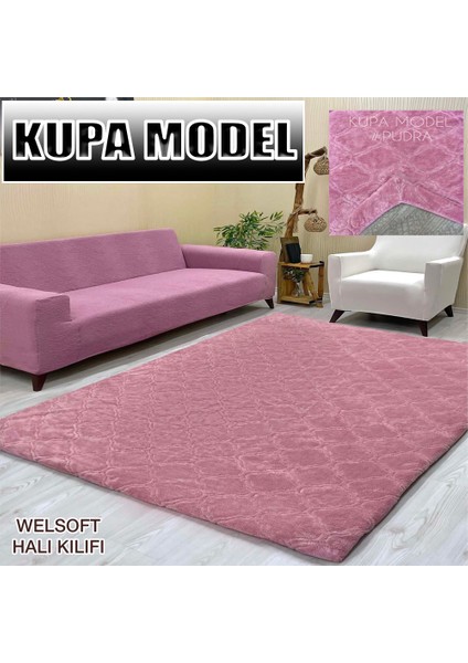 Kupa Model Welsoft Lastikli Halı Örtüsü