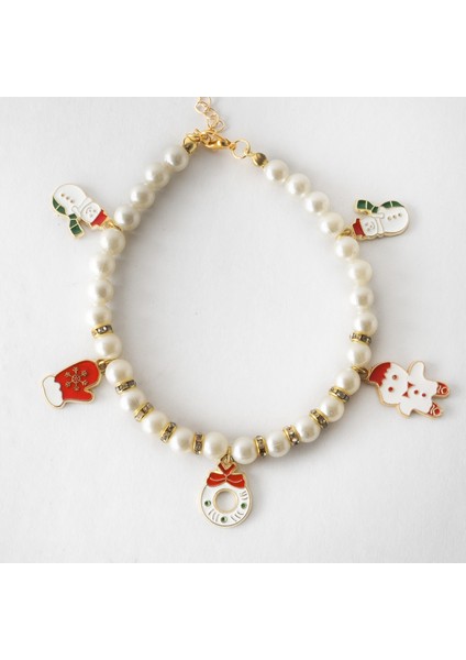 Kedi İnci Charm Tasma