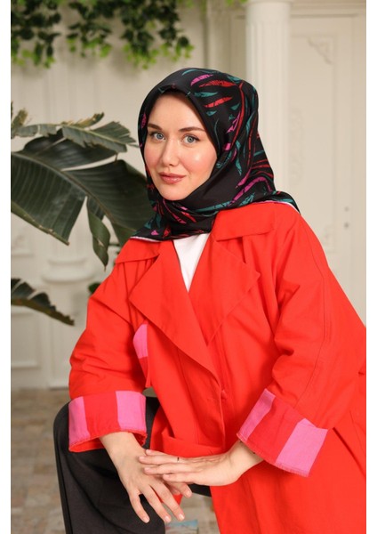 Tivil Ipek Eşarp IST11432-77 Siyah, Pembe, Kırmızı, Yeşil indirimleri