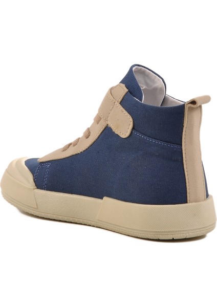 Lacivert Cırtlı Bilek Boy Çocuk Spor Ayakkabı 7465 F fırsatları