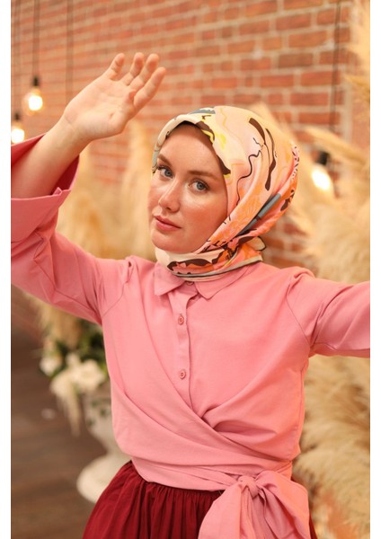 Tivil Ipek Eşarp IST11437-26 Mavi Karışık Desen fiyatları