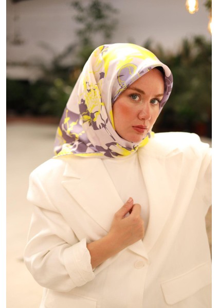 Tivil Ipek Eşarp IST11437-31 Sarı Karışık Desen