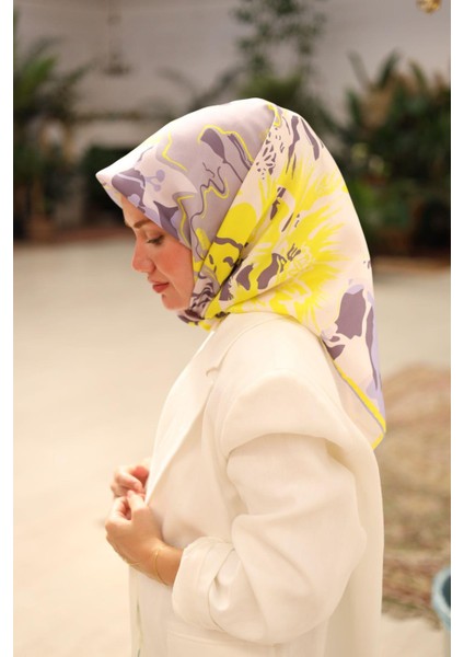 Tivil Ipek Eşarp IST11437-31 Sarı Karışık Desen fiyatları