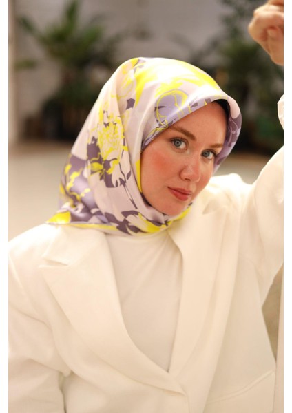 Tivil Ipek Eşarp IST11437-31 Sarı Karışık Desen modelleri