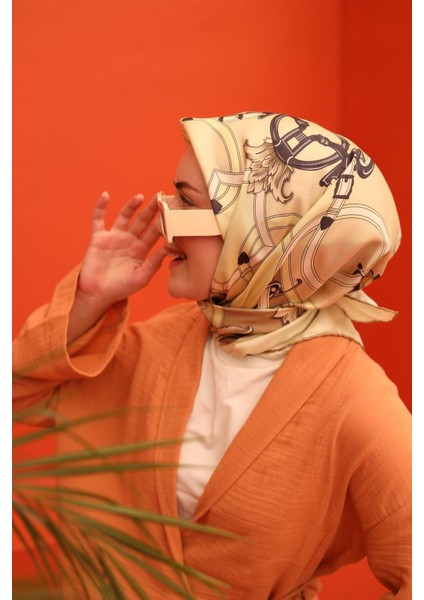 Tivil Ipek Eşarp IST11436-21 Yeşil Karışık Desen