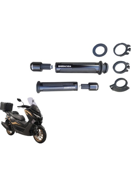 Barracuda Kuba Newcity 125 Elcik ve Tapa Set Siyah