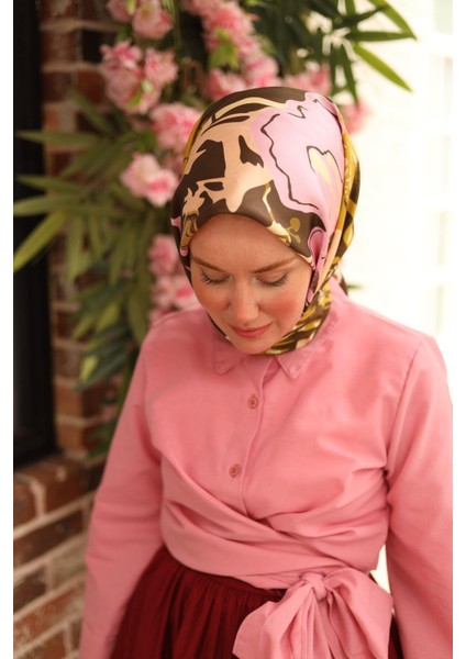 Tivil Ipek Eşarp IST11437-34 Acı Kahve Karışık Desen fiyatları