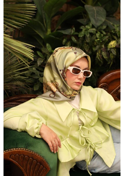 Tivil Ipek Eşarp IST11436-14 Yeşil Karışık Desen fiyatları