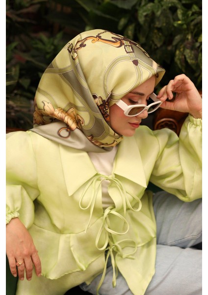 Tivil Ipek Eşarp IST11436-14 Yeşil Karışık Desen modelleri