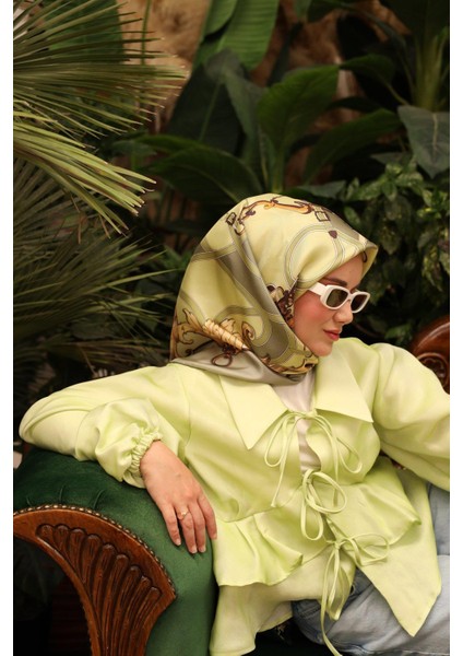 Tivil Ipek Eşarp IST11436-14 Yeşil Karışık Desen indirimleri