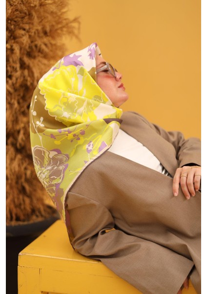 Tivil Ipek Eşarp IST11437-12 Yeşil Karışık Desen fırsatları