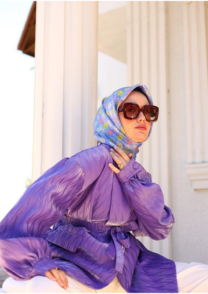 Tivil Ipek Eşarp IST11428-11 Bebek Mavi, Çelik Mavi, Pembe, Asit