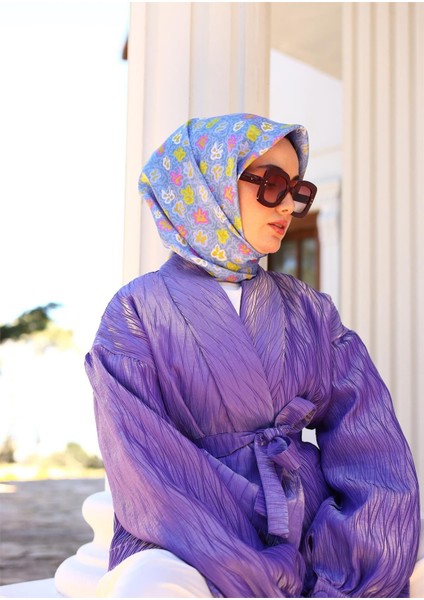 Tivil Ipek Eşarp IST11428-11 Bebek Mavi, Çelik Mavi, Pembe, Asit fırsatları