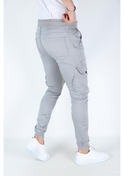 Erkek Kargo Cepli Paça Bel Lastikli Likralı Kargo Cep Pantolon modelleri
