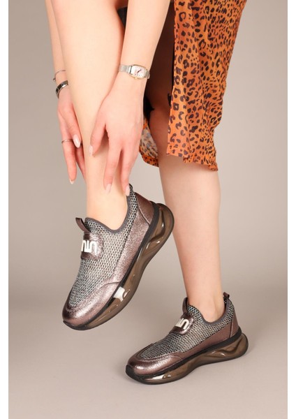 Agnes File Sneakers Platin