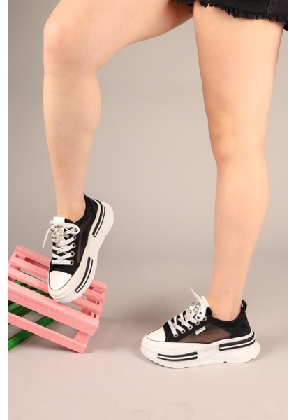 Joyse Tül Detaylı Keten Sneakers Siyah fiyatları