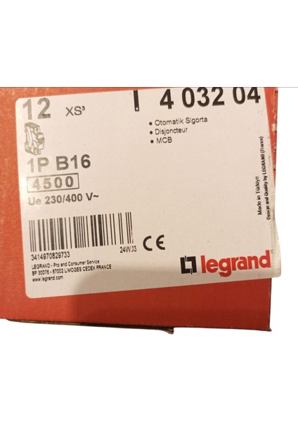 Sigorta 1p B16 • Otomatik Sigorta 4500 ( 6 Adet)