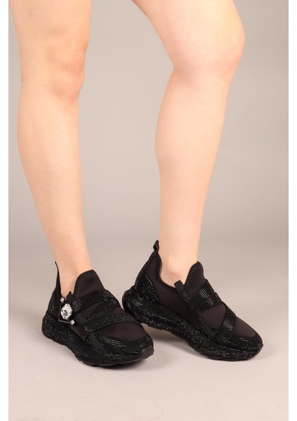 Aster Taş Tokalı Strech Garnili Spor Ayakkabı Siyah fiyatları