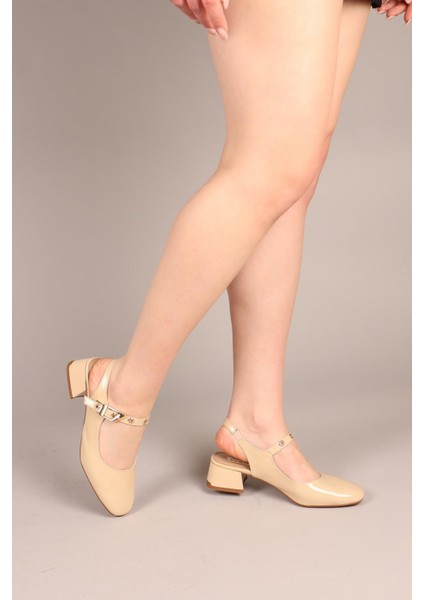 Lushy Kemerli Alçak Topuklu Ayakkabı Nut fiyatları