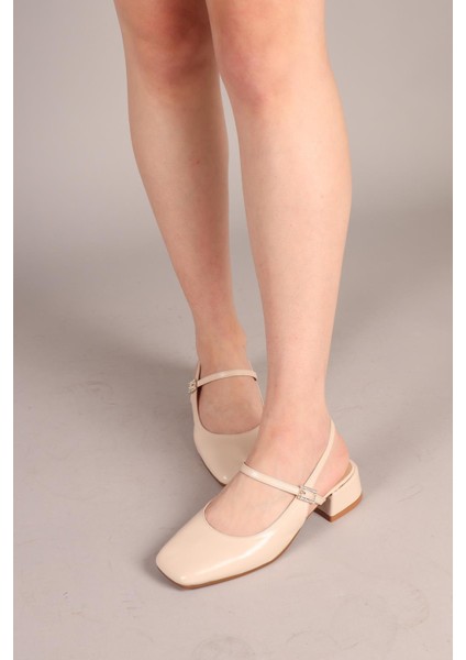 Sasara Taş Tokalı Arkası Açık Babet Bej fırsatları