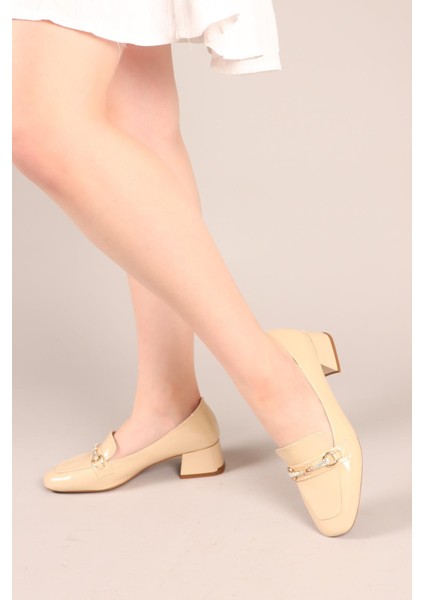 Lumina Alçak Topuklu Ayakkabı Ten modelleri