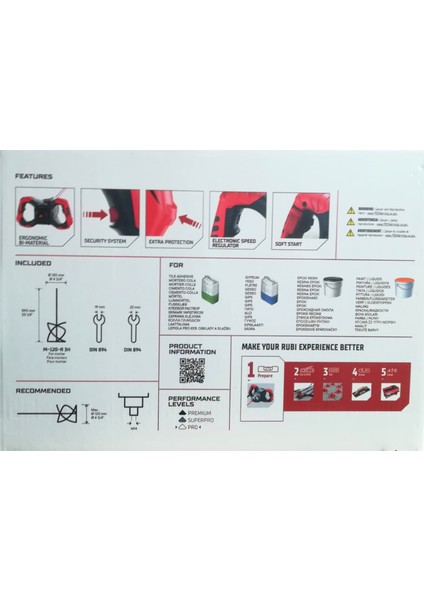 Rubimix-8 Easy Pro 1400 Watt Karıştırıcı