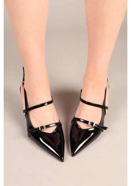 Vesper Çapraz Bağlı Stiletto Siyah fırsatları