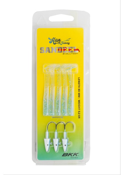 Sandeeel 8 cm 5.2 gr Silikon Yem #renk:blue Magic