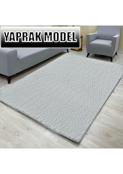 Yaprak Model Welsoft Lastikli Halı Örtüsü