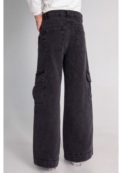 Kız Çocukkargo Cepli Jean Pantolon modelleri