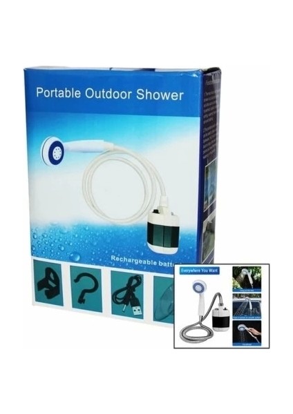 Taşınabilir Duş Seti – Pompalı ve Şarjlı modelleri