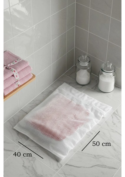 Elbise Yıkama Filesi Torbası 50X40 cm Yıkama Filesi Elbise Kıyafet Yıkama Filesi