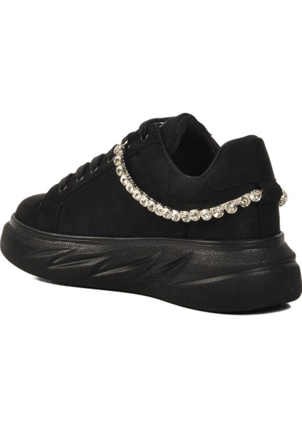 Siyah Süet Kadın Spor Ayakkabı Lady 7081 Z