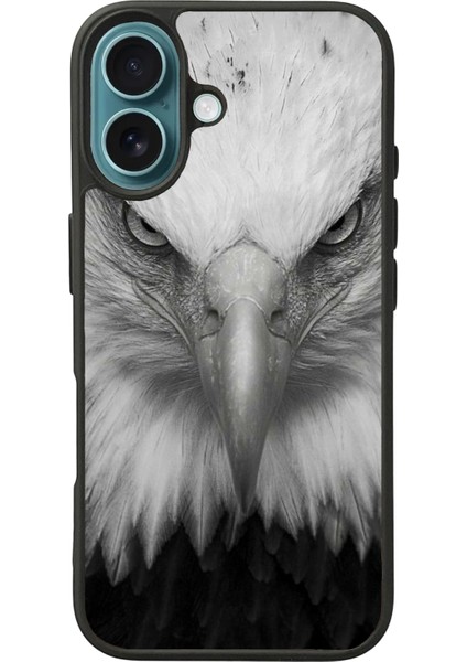 Apple iPhone 16 Siyah Baskılı A++ Kalite Koruma Silikon Kılıf A++