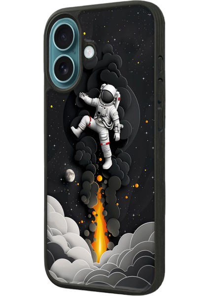 Apple iPhone 16 Siyah Baskılı A++ Kalite Koruma Silikon Kılıf A++ fiyatları