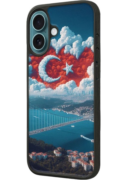 Apple iPhone 16 Siyah Baskılı A++ Kalite Koruma Silikon Kılıf A++ fiyatları