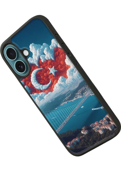 Apple iPhone 16 Siyah Baskılı A++ Kalite Koruma Silikon Kılıf A++ modelleri